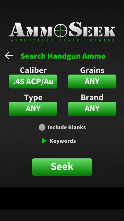 ammoseek app|ammoseek bullets.